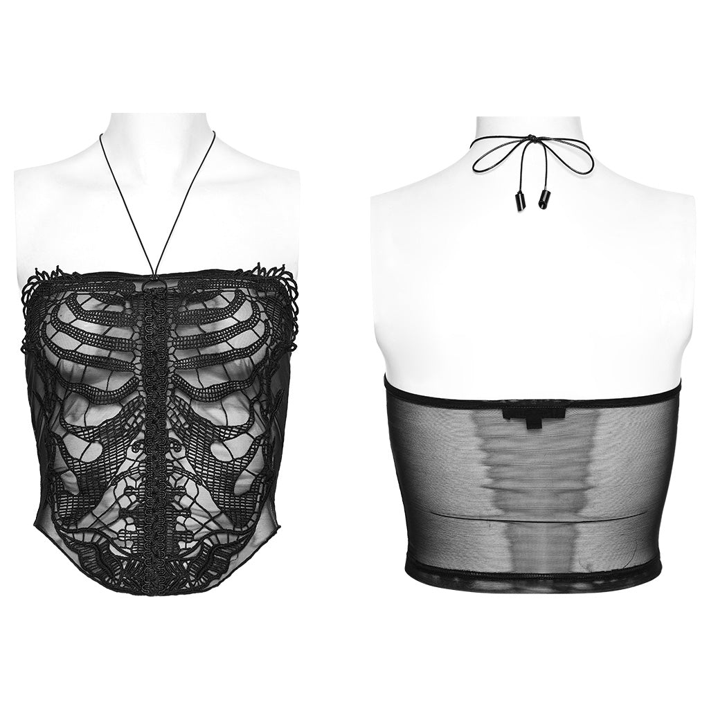 SKELETON GOTHIC RIB TOP
