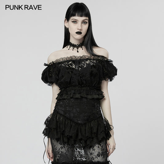 TOP GOTHIQUE EN DENTELLE