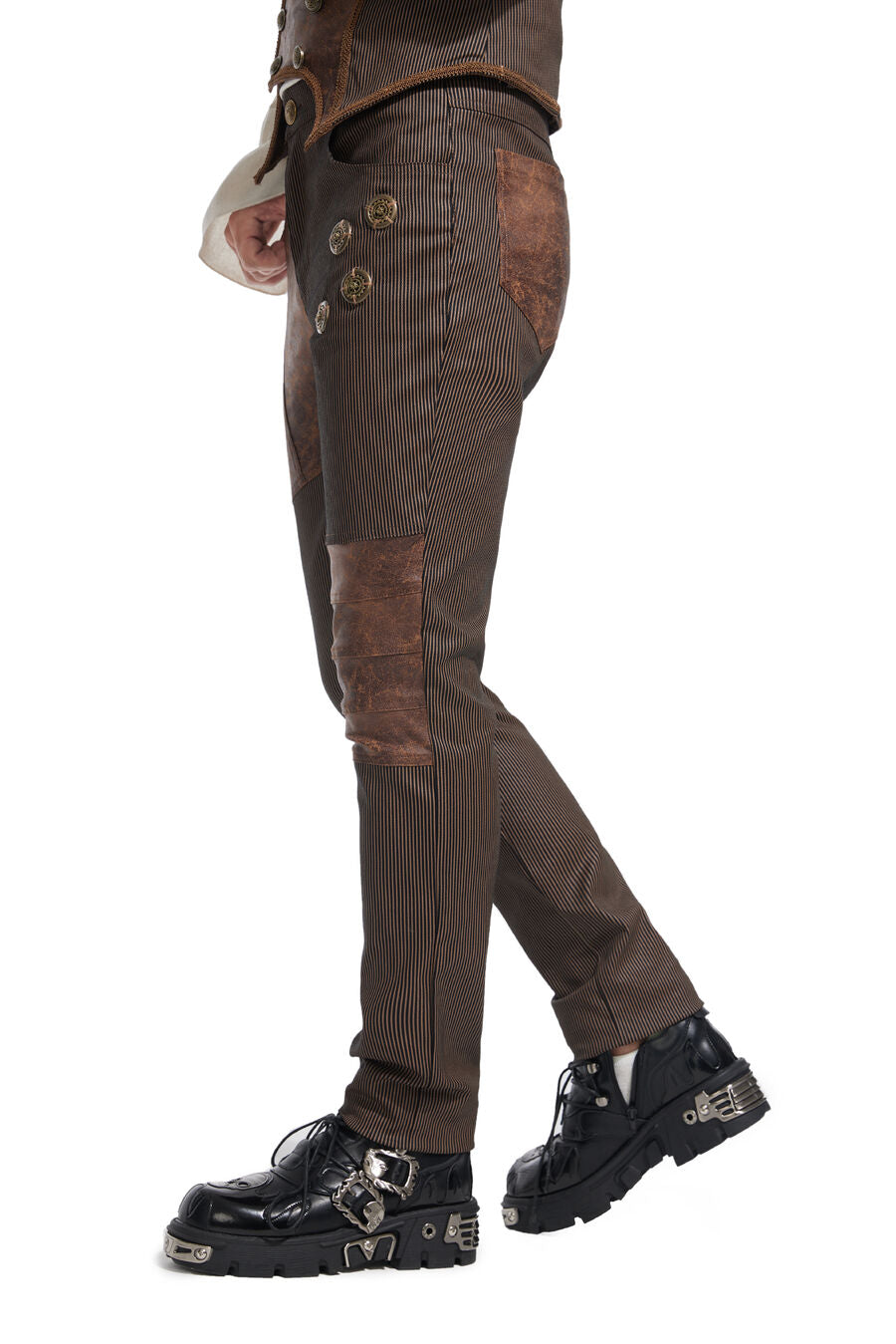 Pantalon steampunk MARRON