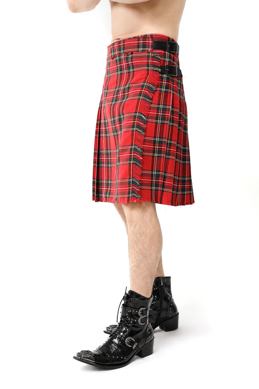 KILT GOTHIQUE POUR HOMME ROUGE