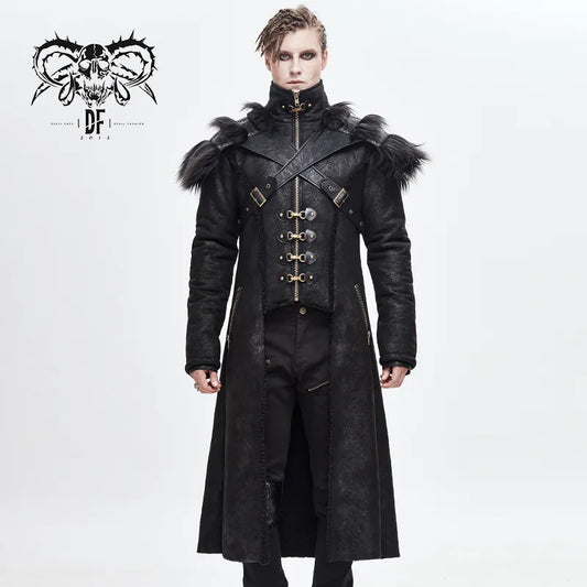 Manteau long gothique homme