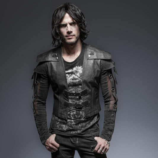 Gilet gladiateur similicuir