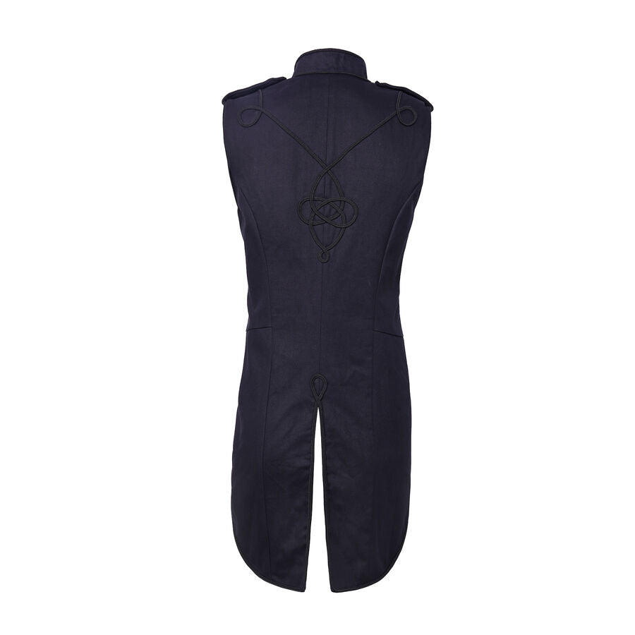 GILET OFFICIER GOTHIQUE NOIR