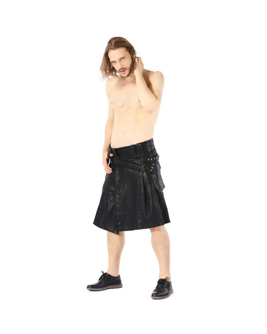 KILT GOTHIQUE EN SIMILICUIR